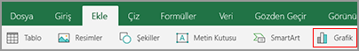 Ekle sekmesinde Grafik seçme