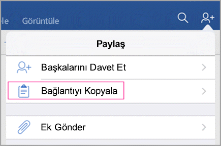 Bağlantıyı kopyala