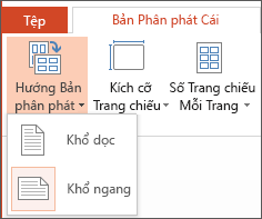 Menu Hướng bản phân phát