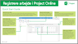 Startvejledningen Registrere arbejde i Project Online