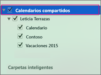 Calendarios compartidos