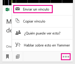 Haga clic en para enviar un vínculo a través del correo electrónico