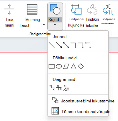 Kujunditeegi kasutamine kujundi joonistamiseks