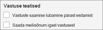 Vastuse saamine