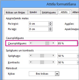 Ekrānuzņēmums, kurā redzams dialoglodziņš Formatēt attēlu programmā Publisher.