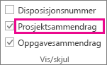 Prosjektsammendrag i kategorien Format