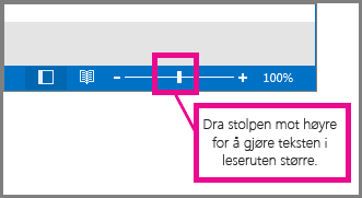 Flytt linjen til høyre for å zoome inn.