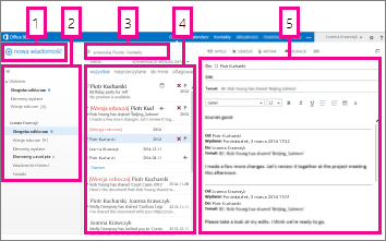 Poczta w aplikacji Outlook Web App