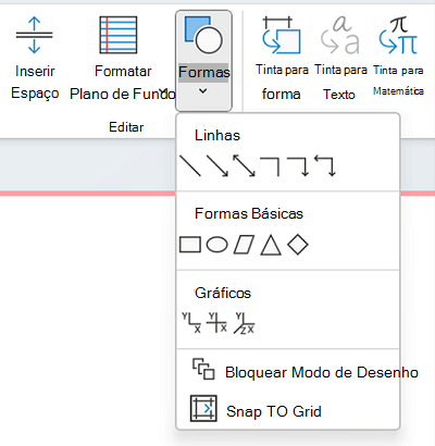 Usar a biblioteca de formas para desenhar uma forma