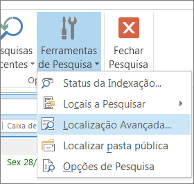 localização avançada em ferramentas de pesquisa