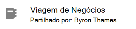 Indica quem está a partilhar o bloco de notas