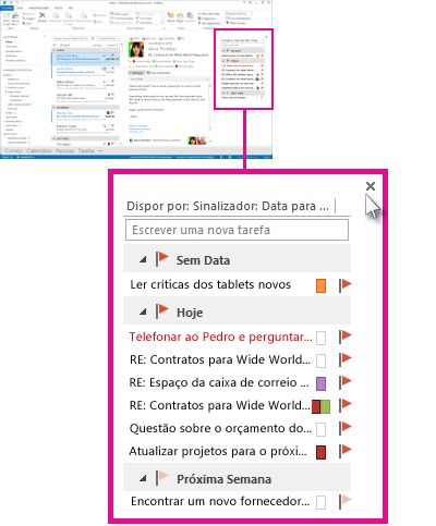 Pré-visualização de Tarefas Afixadas