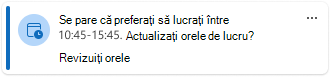 Revizuiți orele