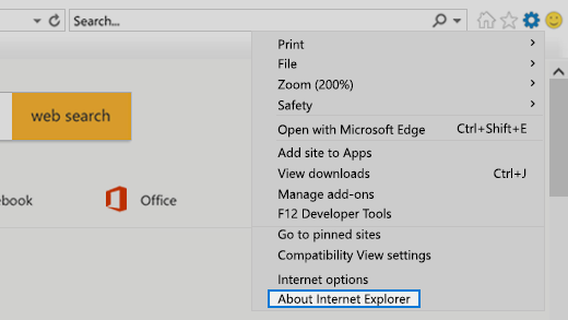 About Internet Explorer