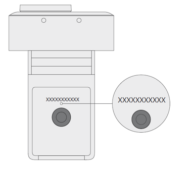 Webcam moderne Microsoft avec numéro de série