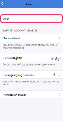 Swiftkey-Account-Selected