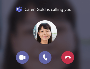 Teams-incoming call notification