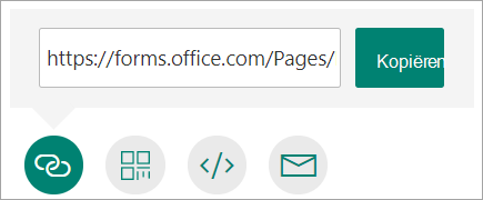 Een koppeling naar uw formulier kopiëren