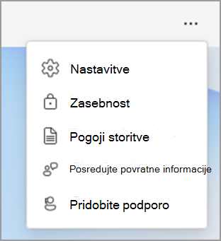 Možnosti nastavitev v Viva Insights.