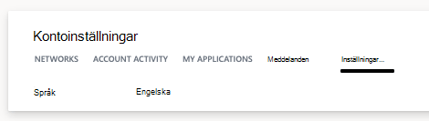 Språkinställningar för Yammer