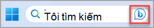 Biểu tượng Trò chuyện Bing trên thanh Tìm kiếm.
