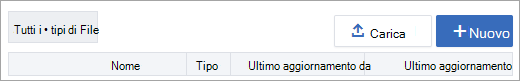 Pagina file di Yammer che mostra il menu quando i file vengono archiviati in Yammer