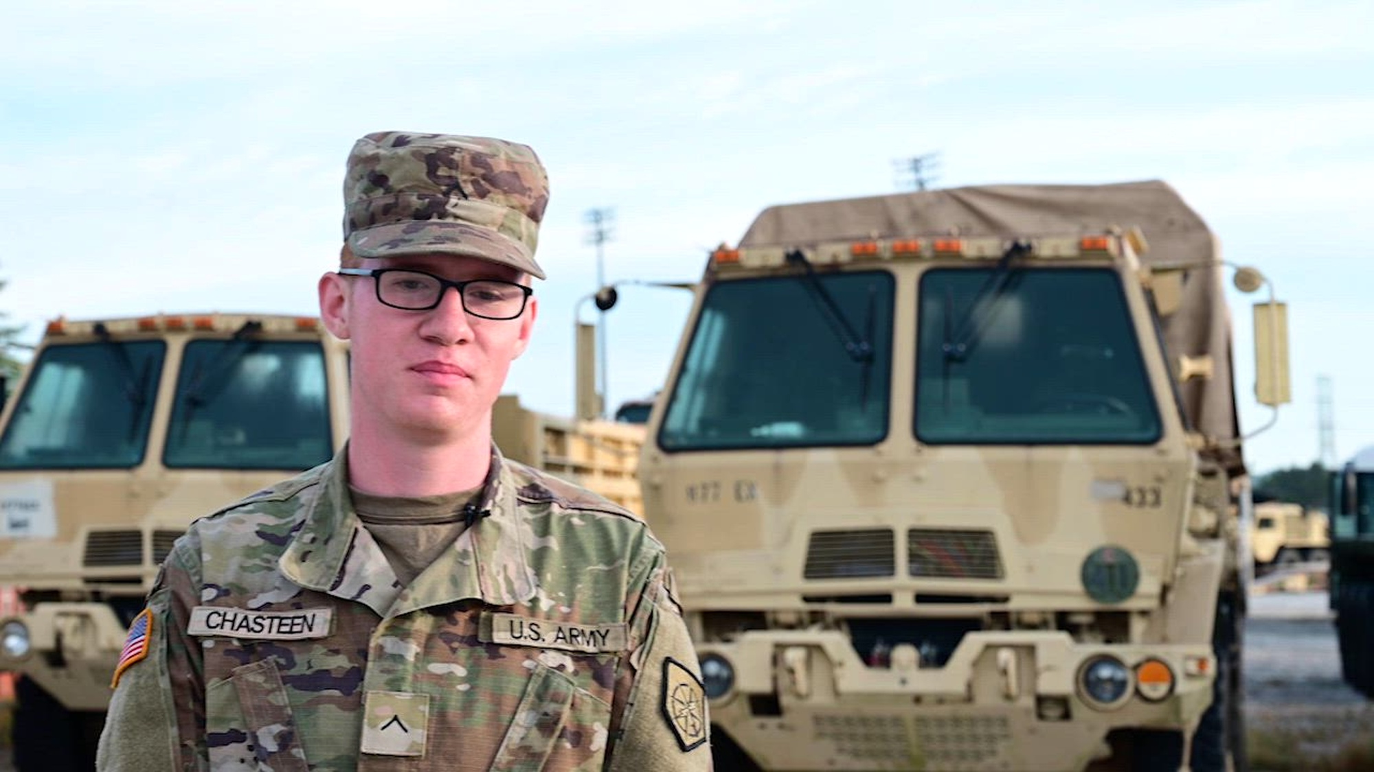 U.S. Army Pvt. Jerry Chasteen, a combat engineer assigned to the 878th Engineer Battalion, 648th Maneuver Enhancement Brigade, Georgia National Guard, shares his experience being a part of hurricane relief efforts in Southeast Georgia, Oct. 3, 2024. Over 1,800 Georgia National Guardsmen have been actively responding across Southern Georgia after Hurricane Helene swept through the state Sept. 26, 2024. (U.S. Air National Guard video by Senior Airman Christa Ross)

(Music is released by Pixabay under the Content License, which makes it safe to use without asking for permission or giving credit to the artist - even for certain commercial purposes.)