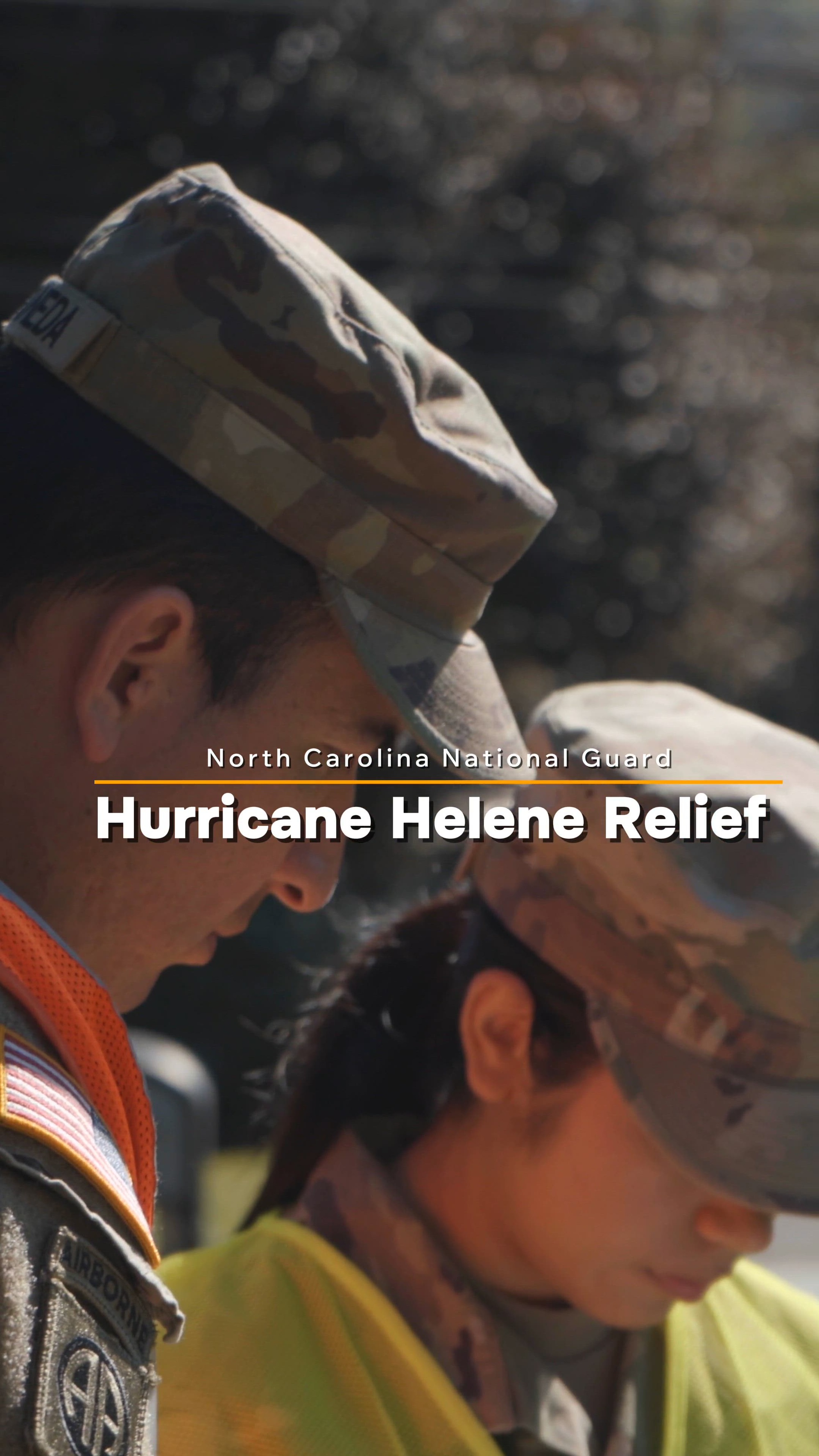 North Carolina National Guard Soldiers help with hurricane relief efforts providing door to door aid in Haywood County, North Carolina October 14, 2024  (U.S Army National Guard Video by Cpl. Nigel Hatcher).