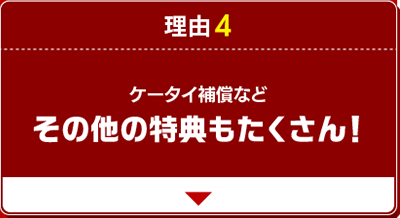 理由4 ケータイ補償などその他の特典もたくさん！