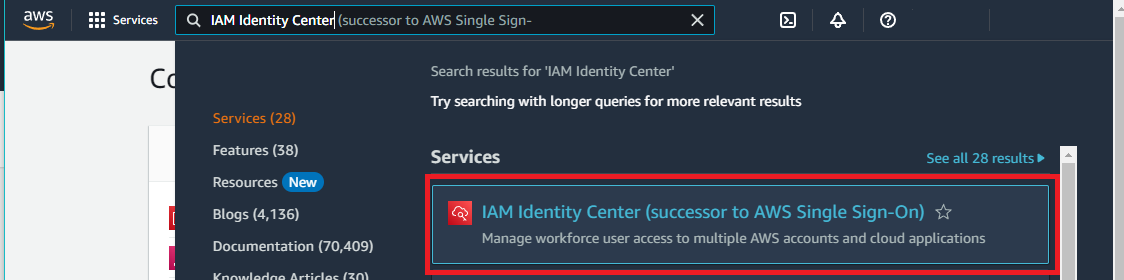 Create user group page within the IAM console.