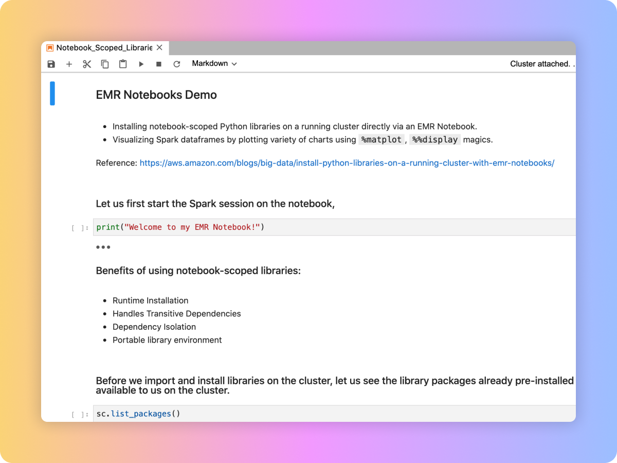 Fully managed Jupyter Notebooks