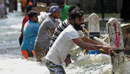 Photo of people affected by flood