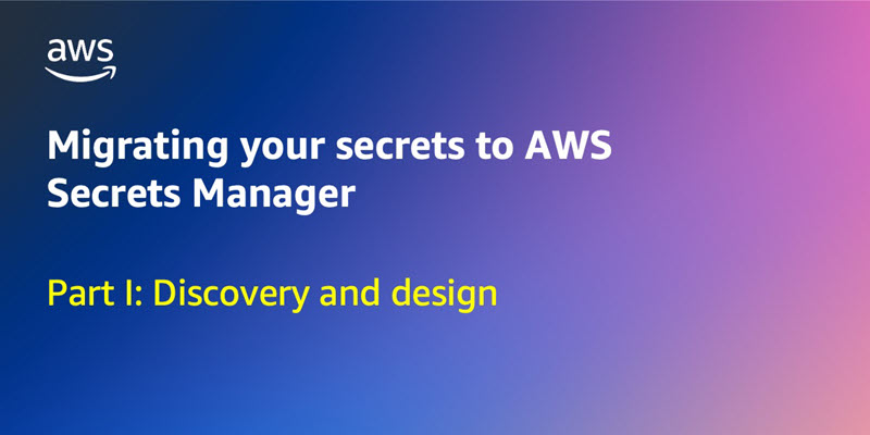 Migrating your secrets to AWS Secrets Manager, Part I: Discovery and design