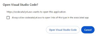 Open Dev Environment with Visual Studio Code 