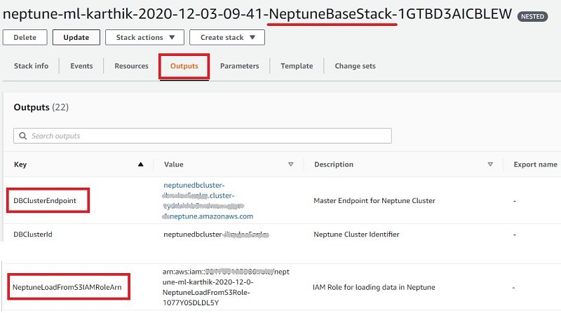 The ARN used for bulk loading data into Neptune