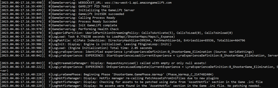 Image showing logs to indicating that the InitSDK call was successful