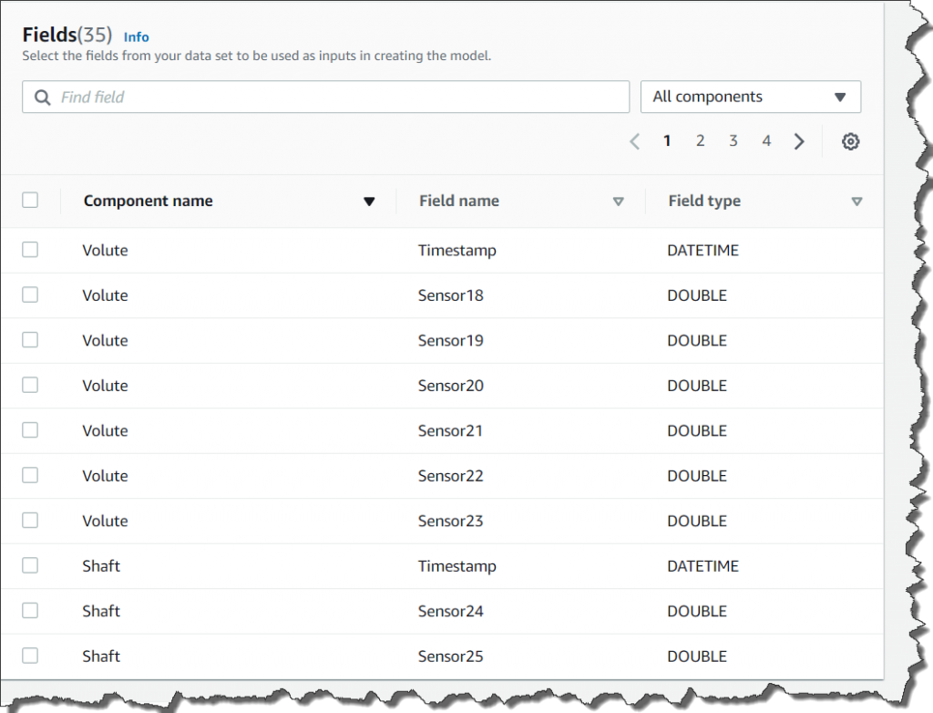 Image illustrates setting up fields.