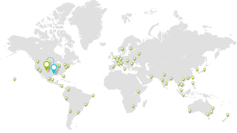 flat anycast global map