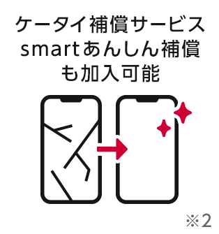 ケータイ補償サービスも加入可能