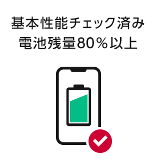 基本性能チェック済　電池残量80%以上