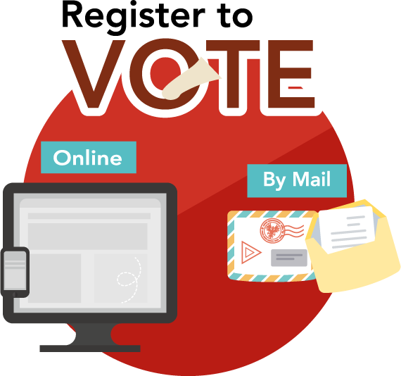 All the ways you can register to vote online using a computer, smartphone or by mail.