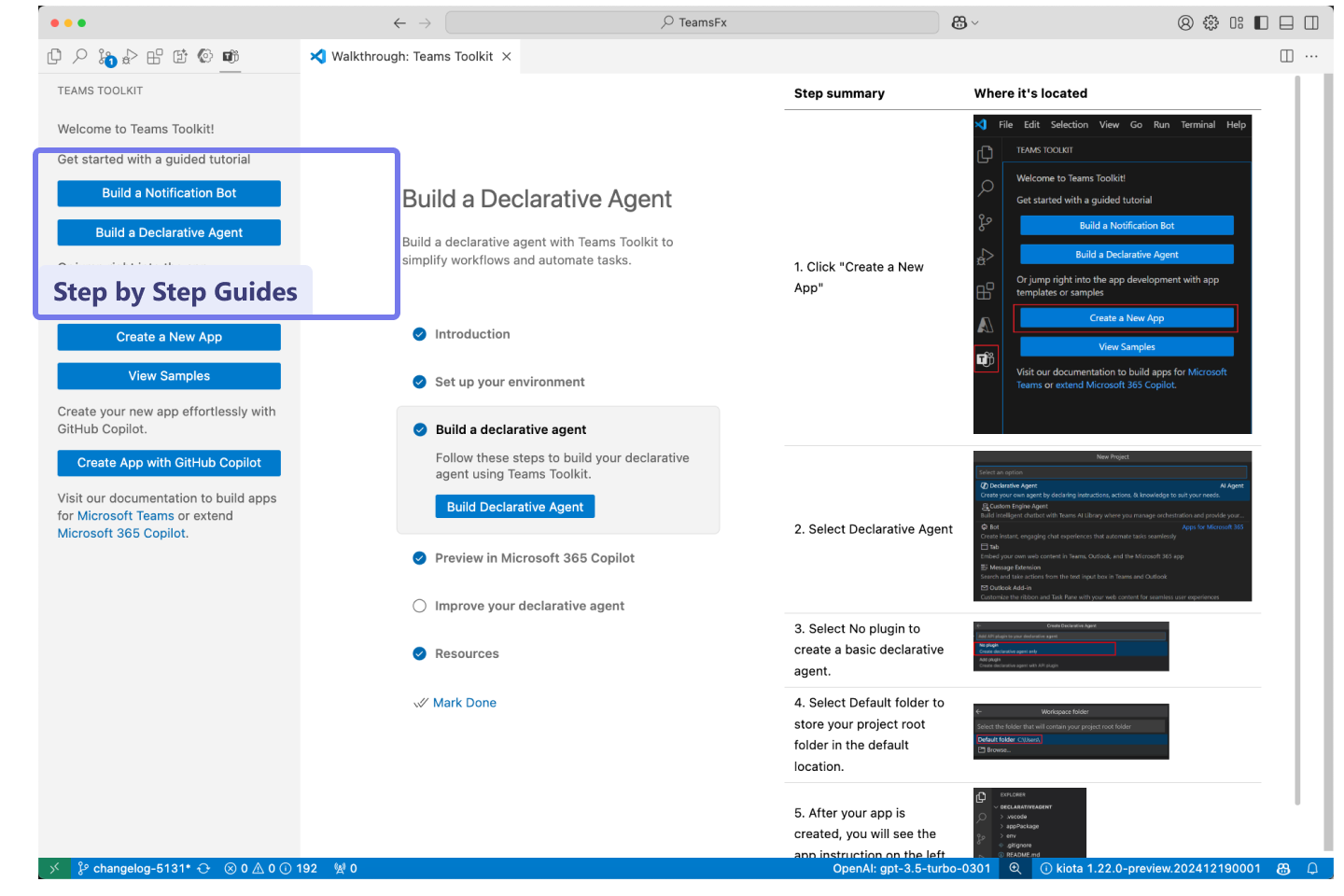 Getting Started Walkthrough