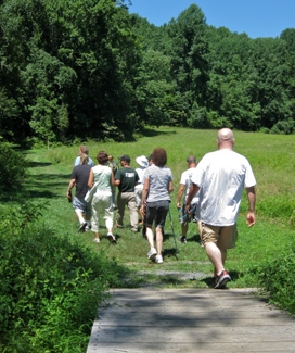 A nature hike at Gunpowder Falls State Park