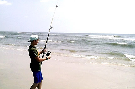 surf fishing