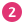 Number 2 icon in a pink circle.