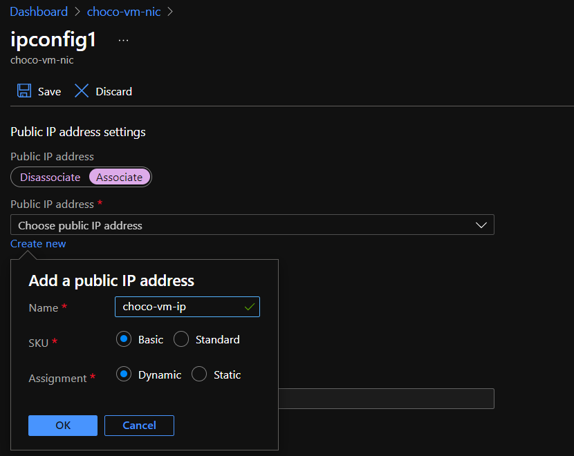 Create IP Address