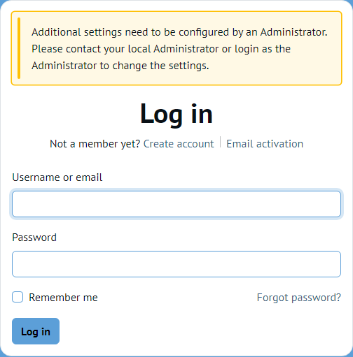 First time login - change password