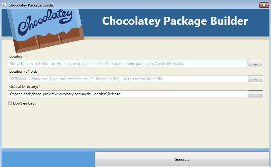 Package Builder UI