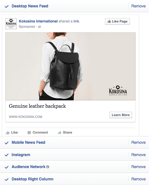 make first sale online: Kokosina Ad on Facebook