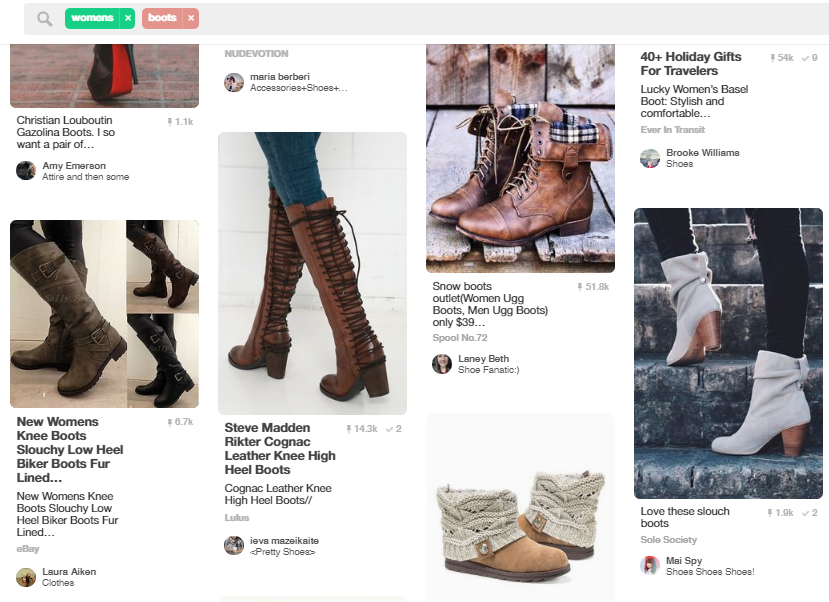 Pinterest pics of how people use your products in daily life 